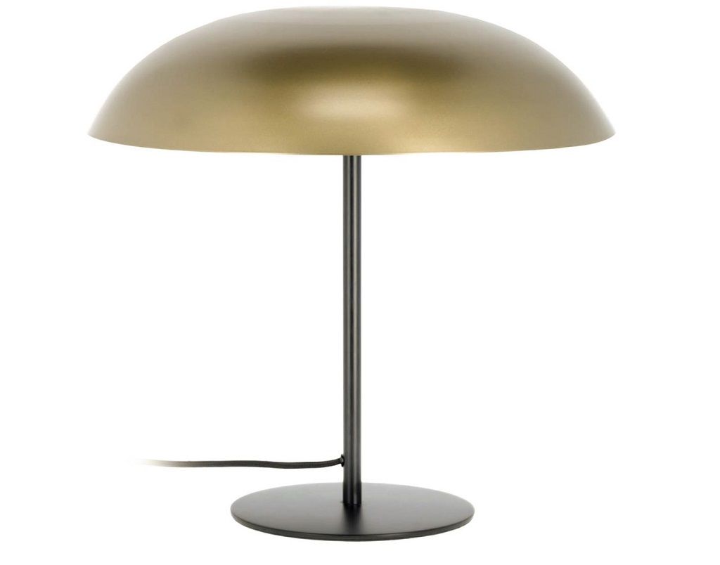 Zlatá kovová stolní lampa Kave Home Carlisa - Designovynabytek.cz