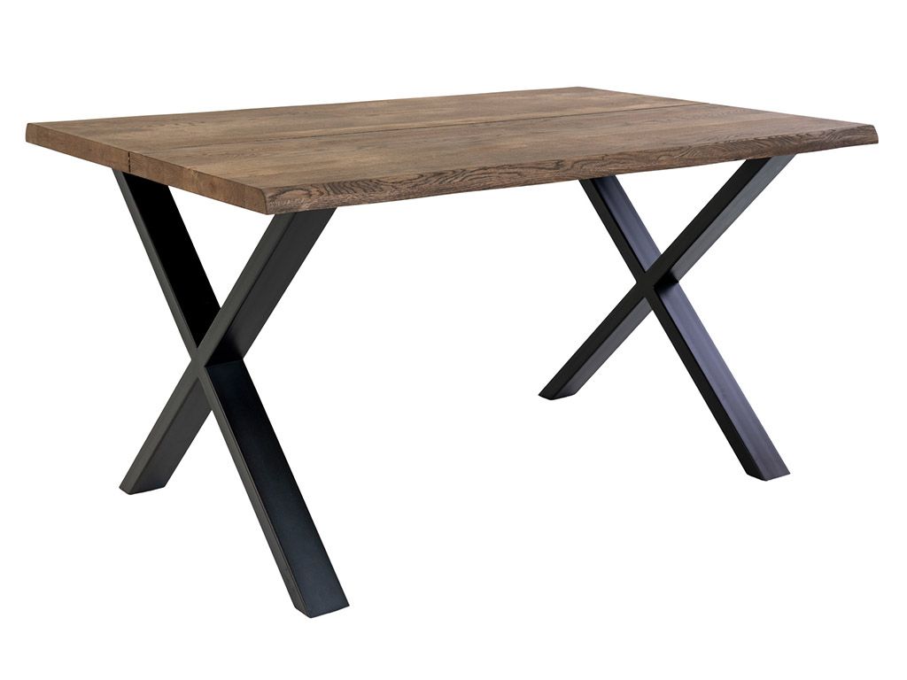 Nordic Living Tmavě hnědý dubový jídelní stůl Tolon 140x95 cm - Designovynabytek.cz
