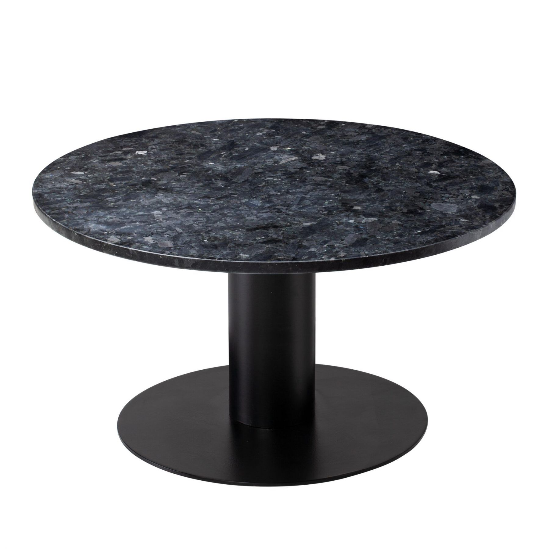 Černý mramorový konferenční stolek RGE Pepo Ø 85 cm - Designovynabytek.cz