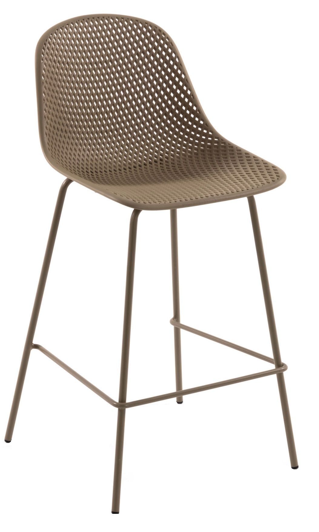 Béžová plastová barová židle Kave Home Quinby 75 cm - Designovynabytek.cz