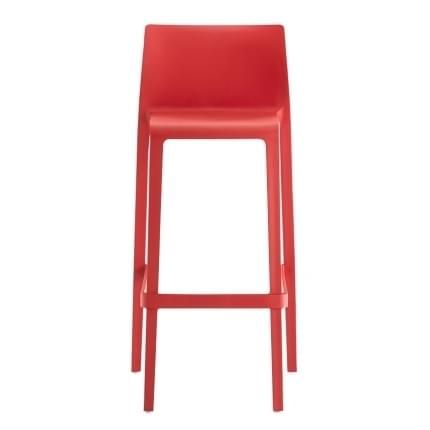 Pedrali Červená plastová barová židle Volt 678 76,5 cm - Designovynabytek.cz