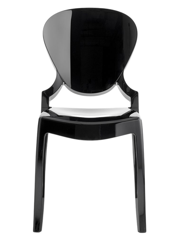 Pedrali Černá plastová židle Queen 650 - 