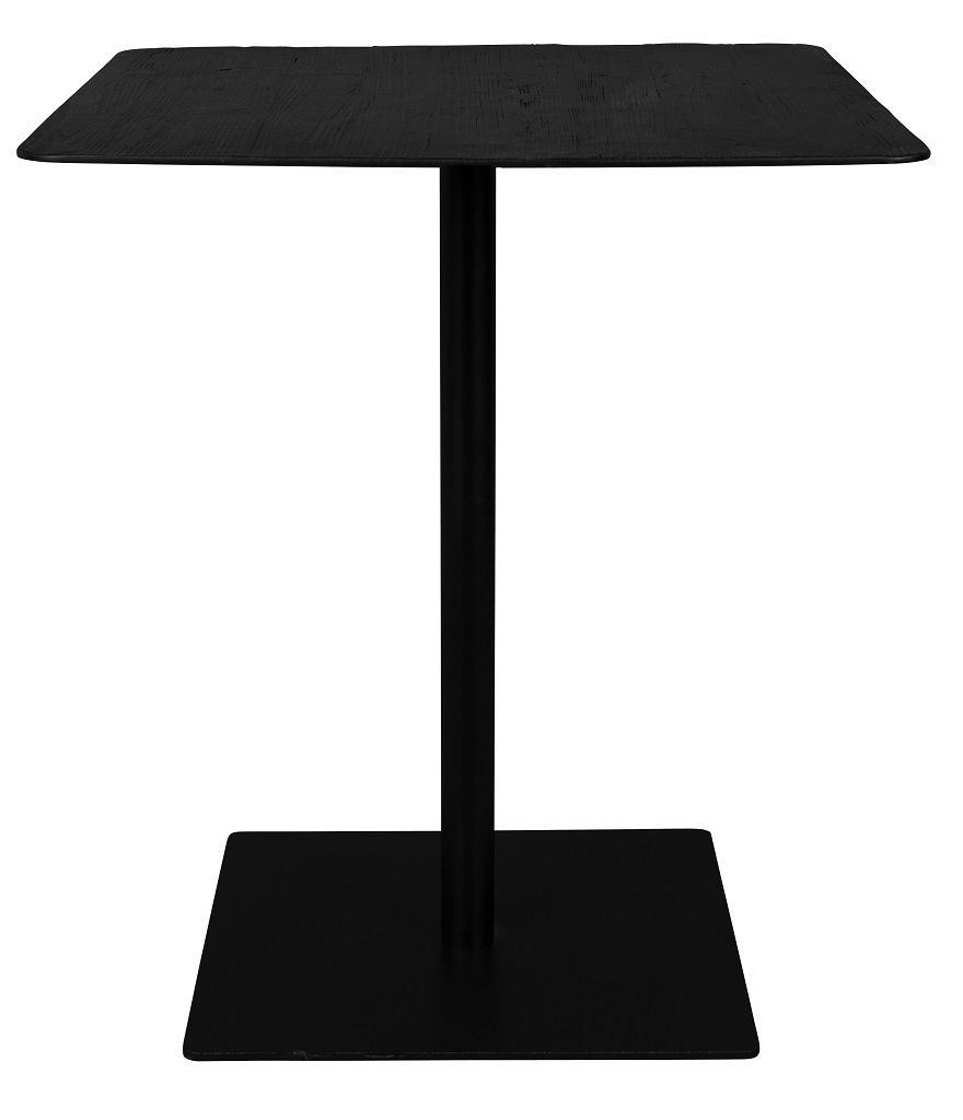 Černý dřevěný bistro stolek DUTCHBONE BRAZA SQUARE 70 x 70 cm - Designovynabytek.cz