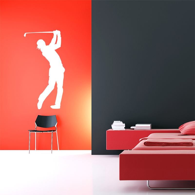 Samolepka na zeď SABLIO - Golfista 33x60 cm - E-shop Sablo s.r.o.