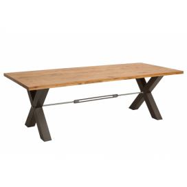 Moebel Living Masivní dubový jídelní stůl Hogan 200x100 cm