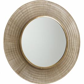 Kulaté mosazné zrcadlo Kave Home Place 80 cm Designovynabytek.cz