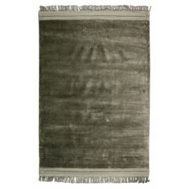 Hoorns Zelený sametový koberec Lord 170 x 240 cm