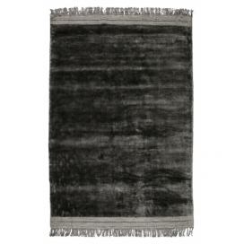 Hoorns Antracitově šedý sametový koberec Lord 170 x 240 cm