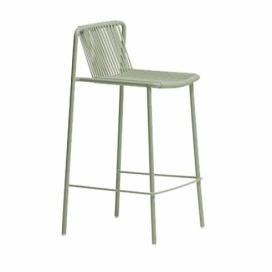 Pedrali Zelená kovová barová židle Tribeca 3667 67,5 cm