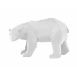 Time for home Bílá dekorativní soška Origami Bear L