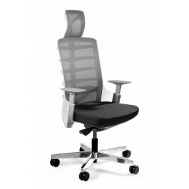 Office 360 Bílá látková kancelářská židle Spin