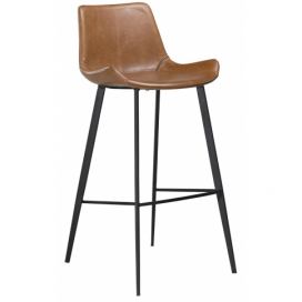 ​​​​​Dan-Form Světle hnědá koženková barová židle DAN-FORM Hype 75 cm