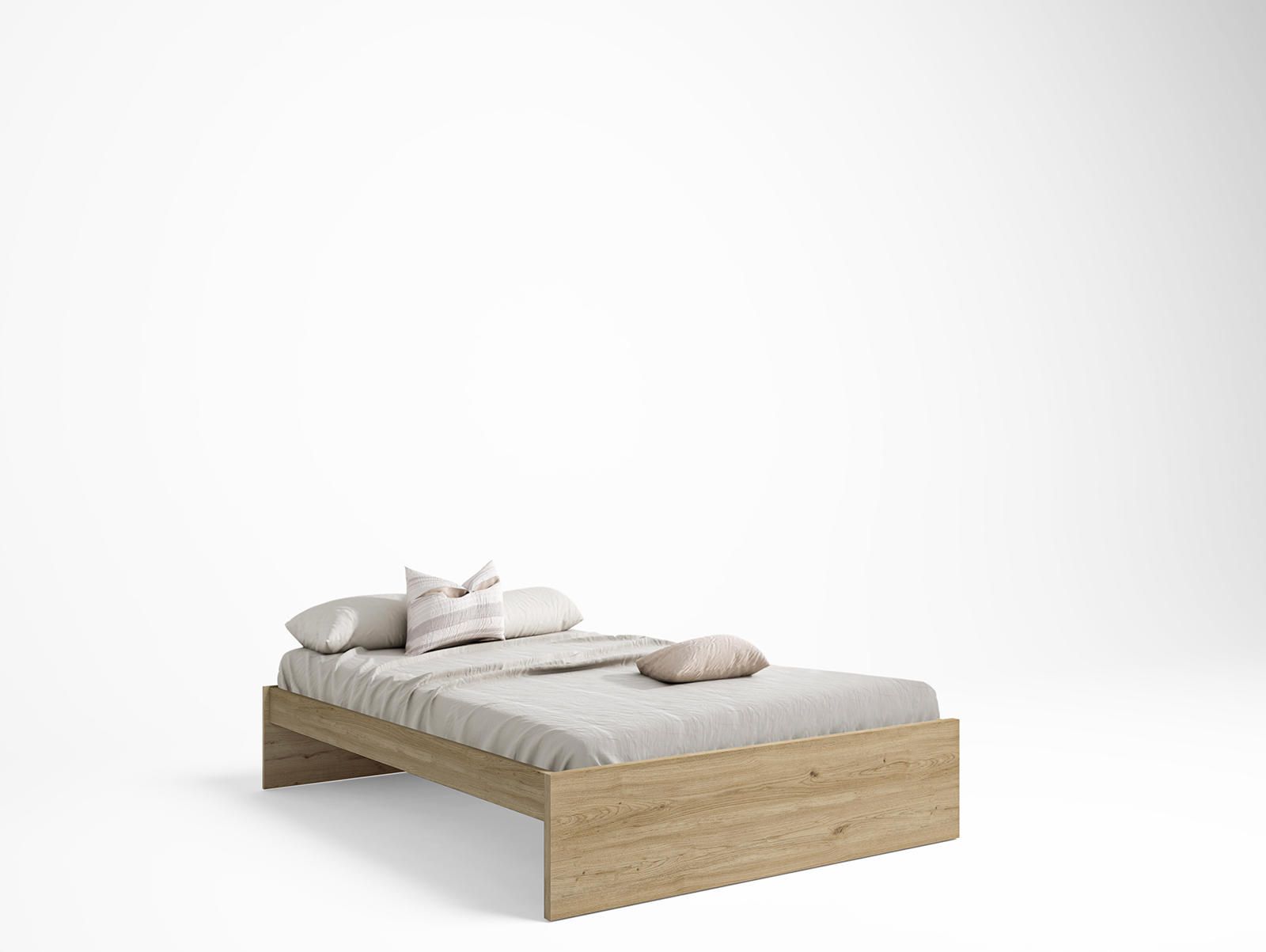 Aldo Designová manželská postel Natural - basic - Nábytek ALDO