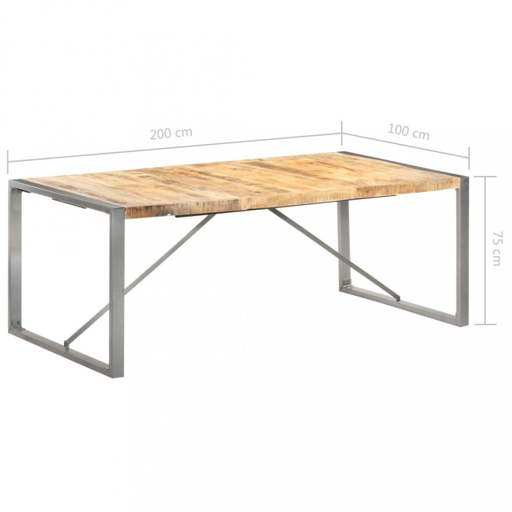 Jídelní stůl hnědá / šedá Dekorhome 200x100x75 cm - DEKORHOME.CZ