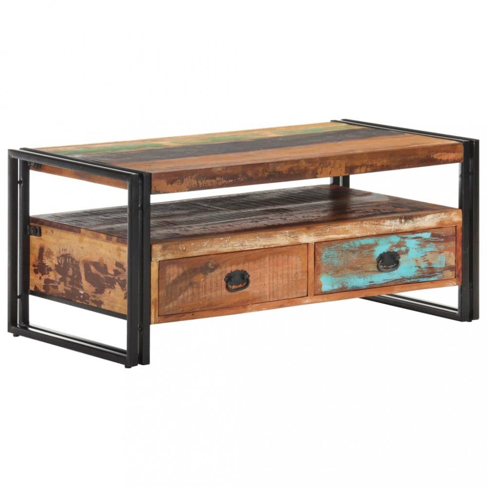 Konferenční stolek dřevo / ocel Dekorhome Recyklované dřevo - DEKORHOME.CZ