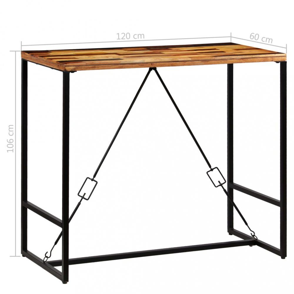 Barový stůl recyklované dřevo Dekorhome 120x60x106 cm - DEKORHOME.CZ
