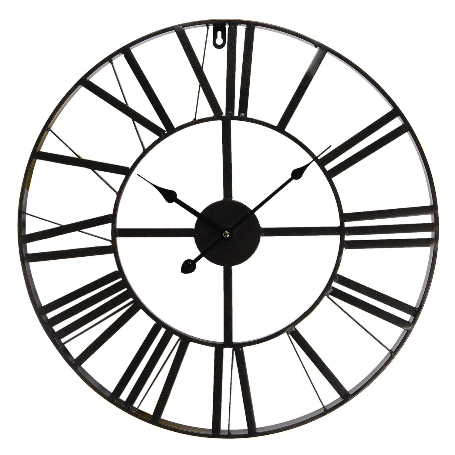 Kovové hodiny s římskými číslicemi - Ø 50*4 cm Clayre & Eef - LaHome - vintage dekorace