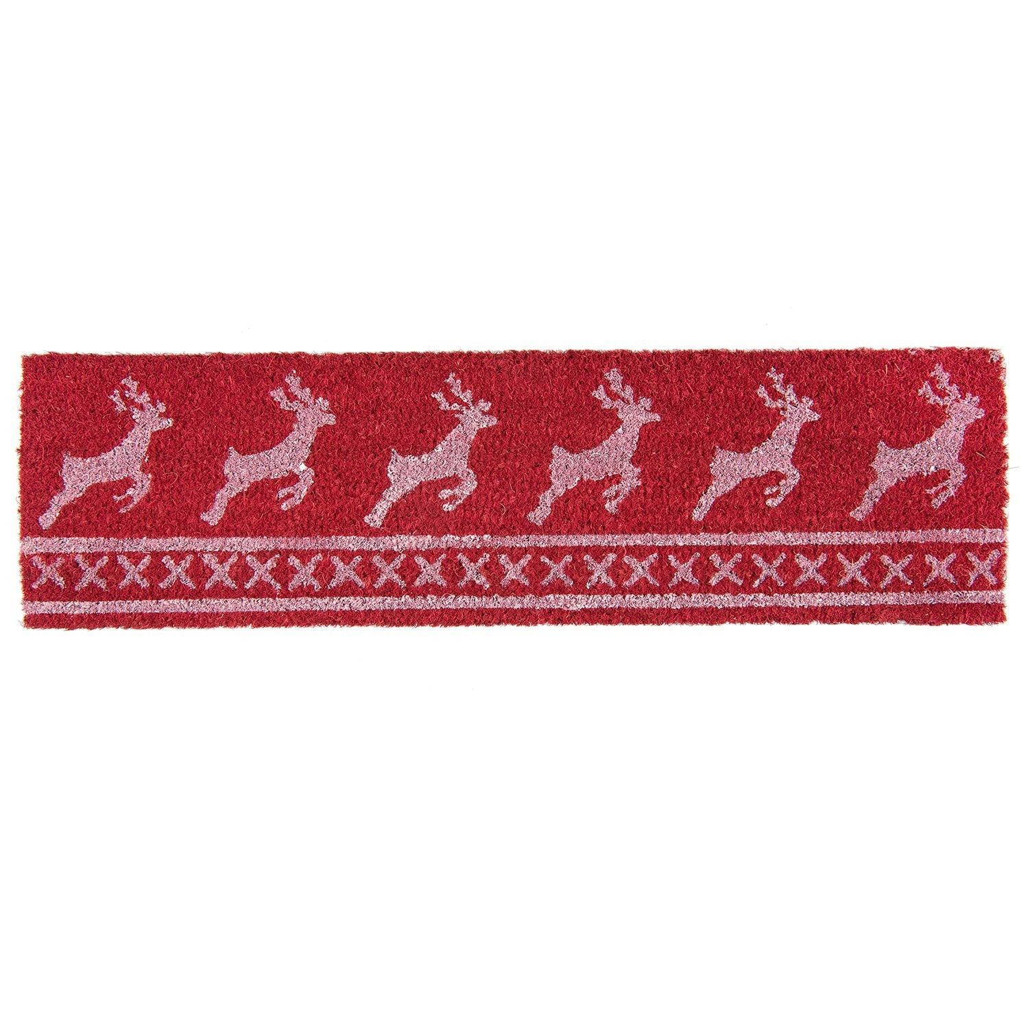 Kokosová rohožka Nordic Christmas  - 75*22*1 cm Clayre & Eef - LaHome - vintage dekorace