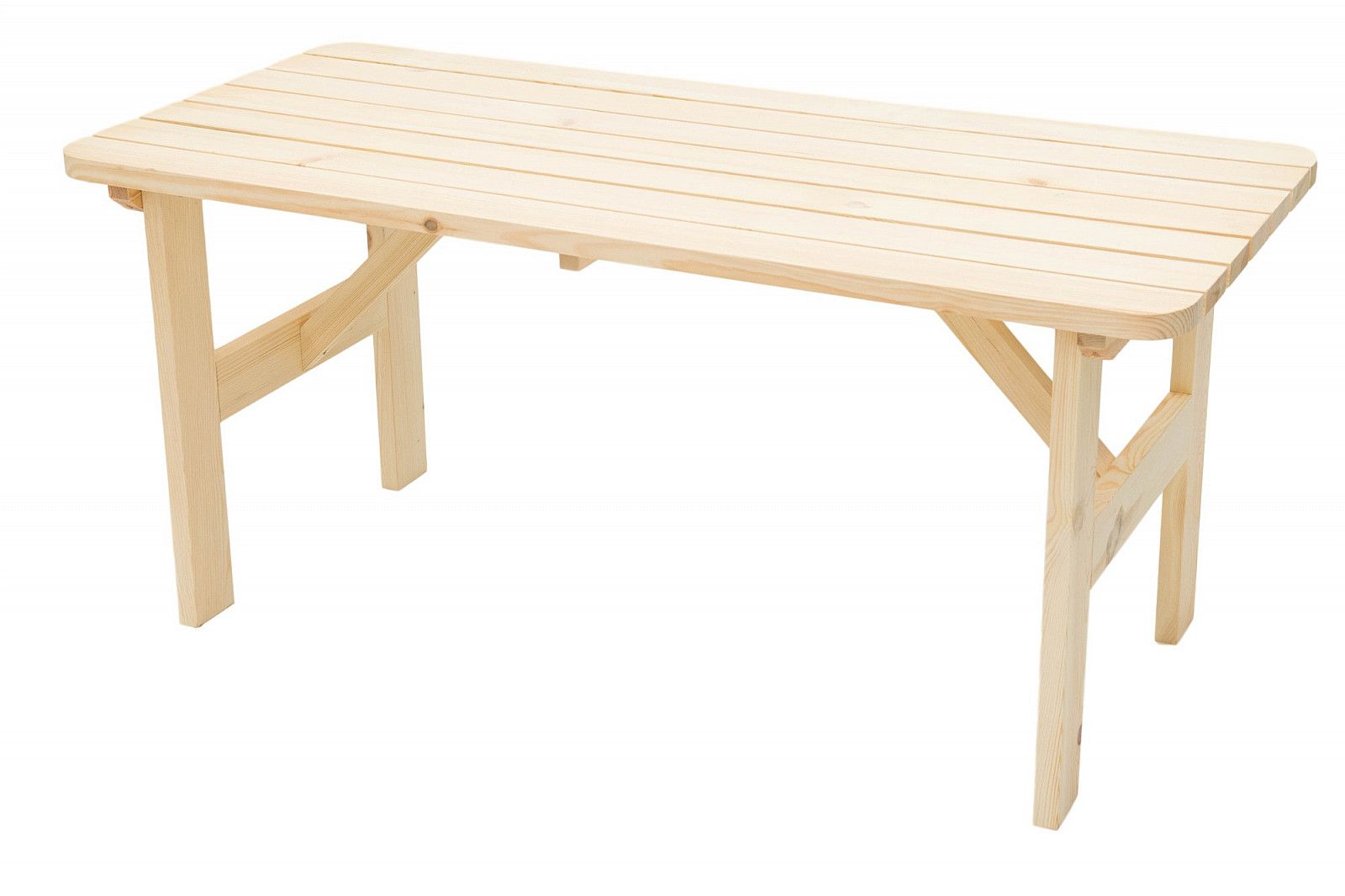 DEOKORK Masivní dřevěný zahradní stůl z borovice dřevo 32 mm (220 cm) - i-zahradninabytek.cz