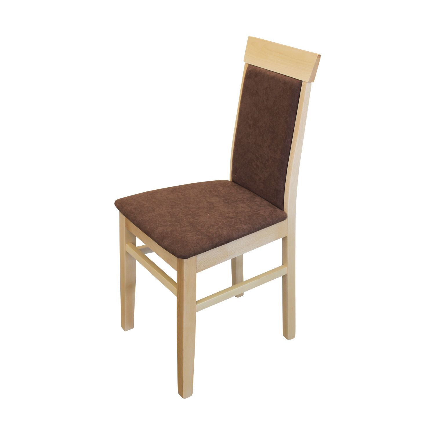Jídelní židle OLI buk/tmavě hnědá - IDEA nábytek