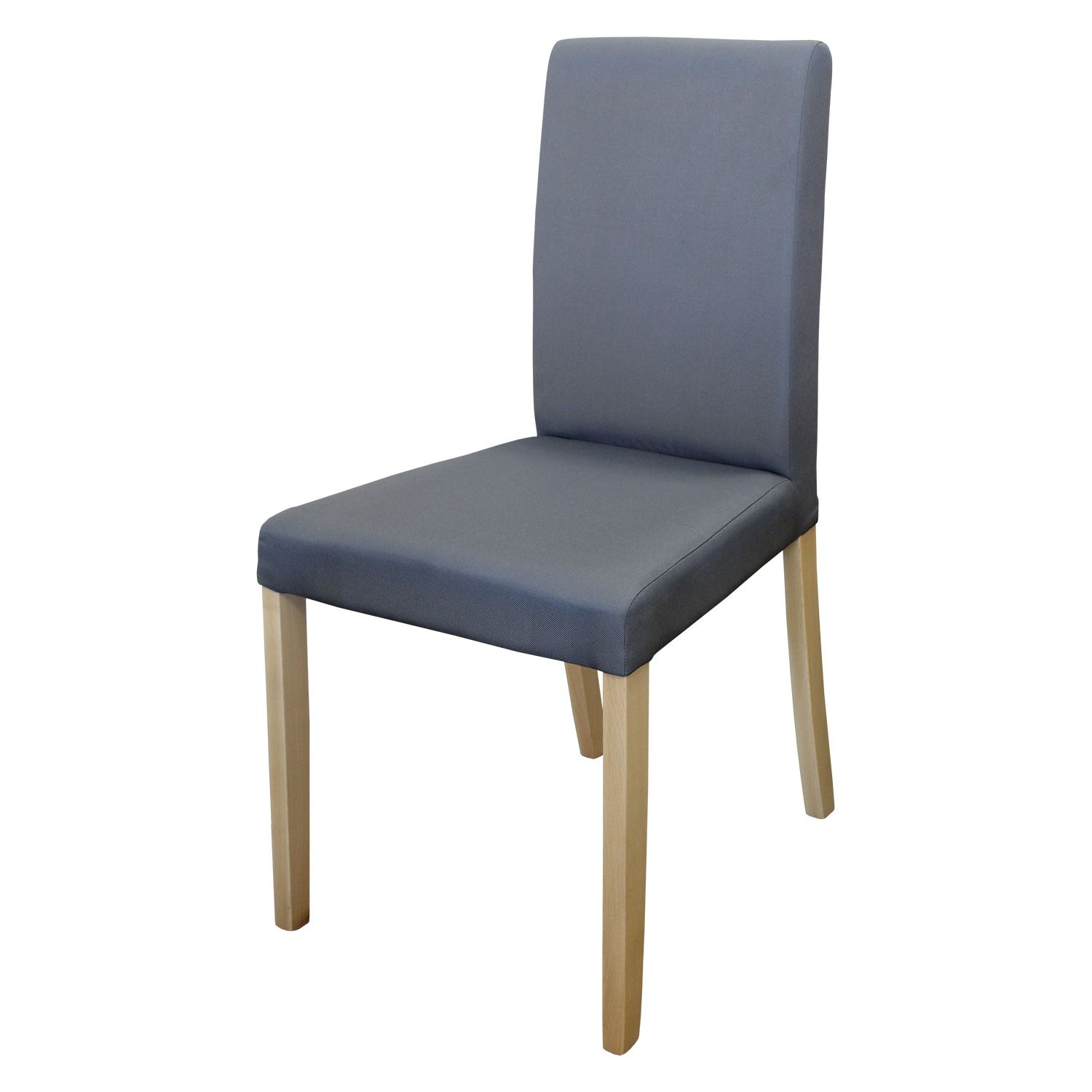 Židle PRIMA šedá/světlé nohy - IDEA nábytek