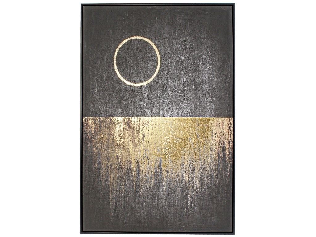 Černo zlatý obraz Bizzotto Rold 122,6 x 82,6 cm - Designovynabytek.cz