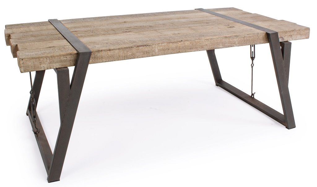 Dřevěný konferenční stolek Bizzotto Blocks 121 x 64 cm - Designovynabytek.cz