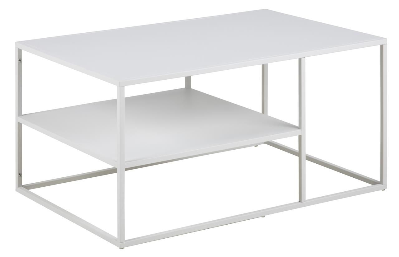 SCANDI Bílý kovový konferenční stolek Renna II. 90 x 60 cm - Designovynabytek.cz