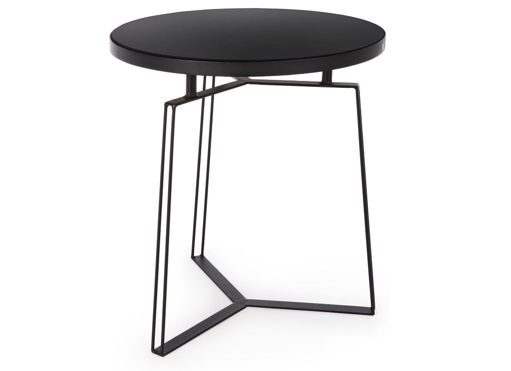 Černý kovový konferenční stolek Bizzotto Zahira 50 cm - Designovynabytek.cz