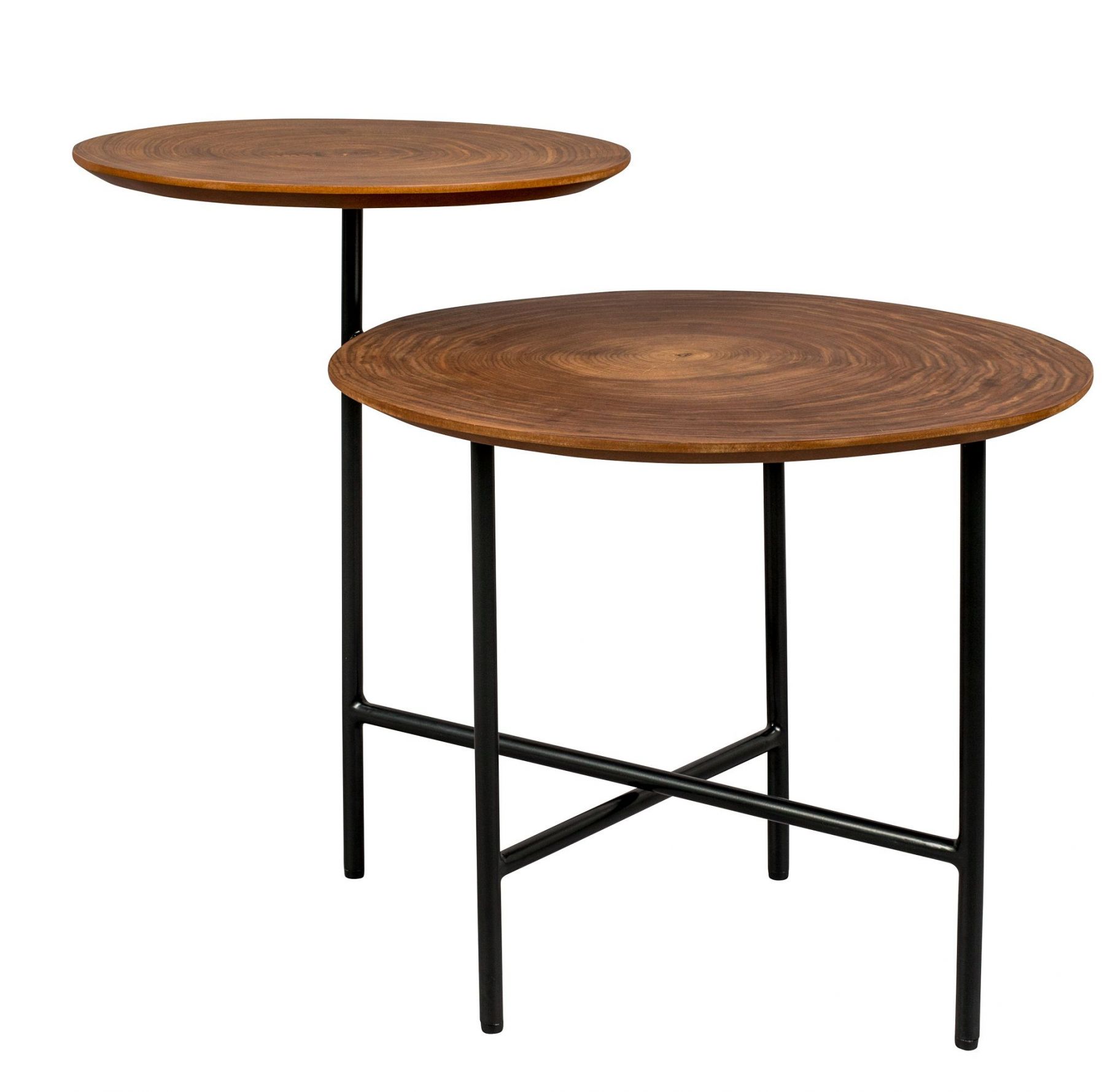 Hnědý kovový konferenční stolek DUTCHBONE Mathison 75 x 48,5 cm - Designovynabytek.cz