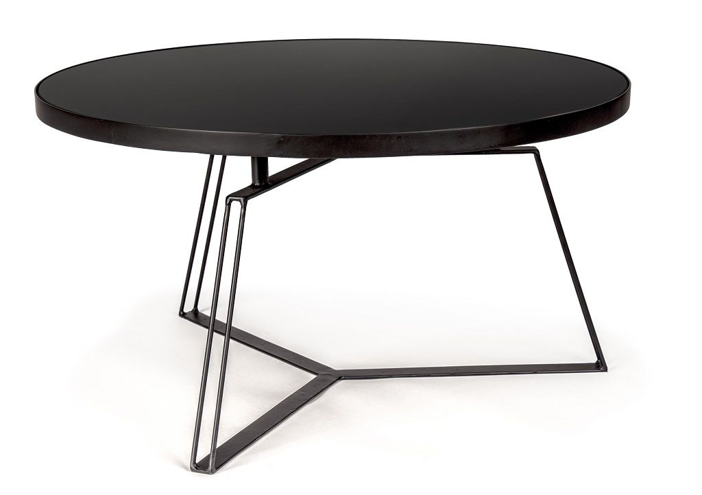 Černý kovový konferenční stolek Bizzotto Zaira 70 cm - Designovynabytek.cz