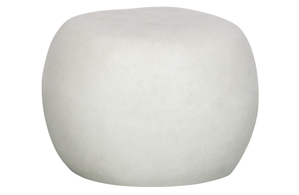 Hoorns Bílý betonový konferenční stolek Peblo Ø50 cm - Bonami.cz