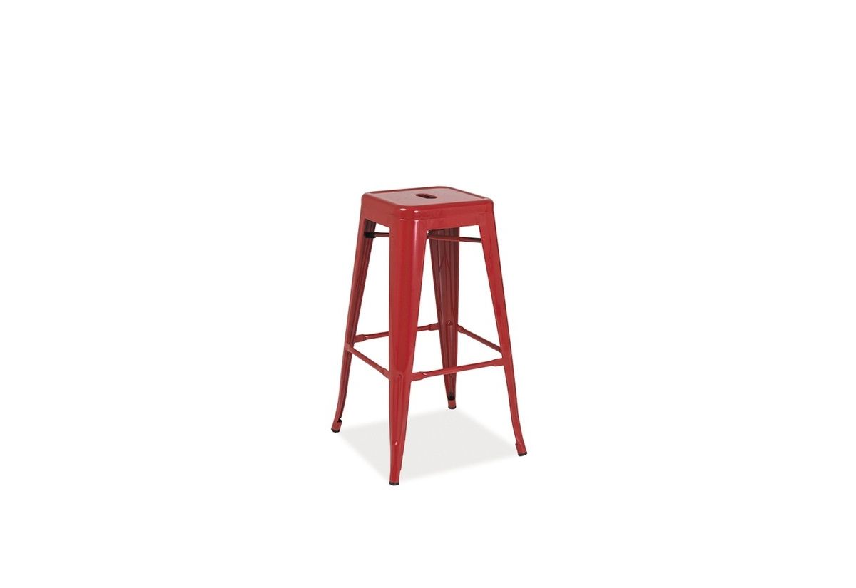 Barová židle PIKAR, 31x76x31, červená - Expedo s.r.o.