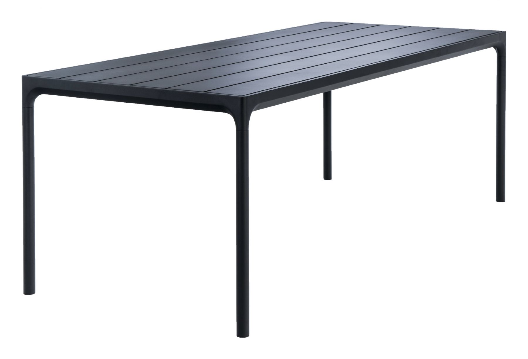Černý kovový zahradní jídelní stůl HOUE Four 210 x 90 cm - Designovynabytek.cz