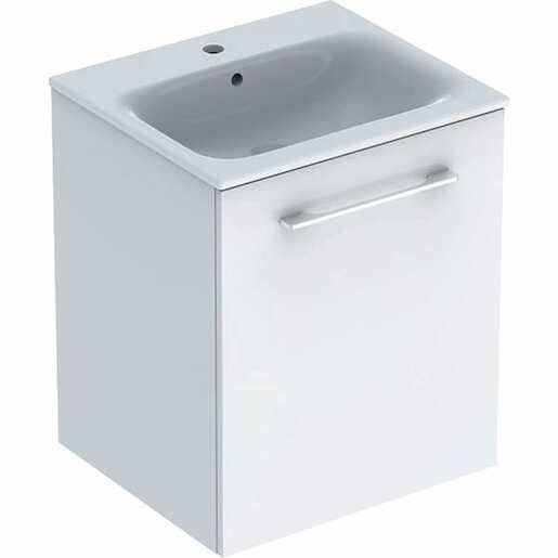 Koupelnová skříňka s umyvadlem Geberit Selnova 55x50,2x65,2 cm bílá lesk 501.248.00.1 - Siko - koupelny - kuchyně