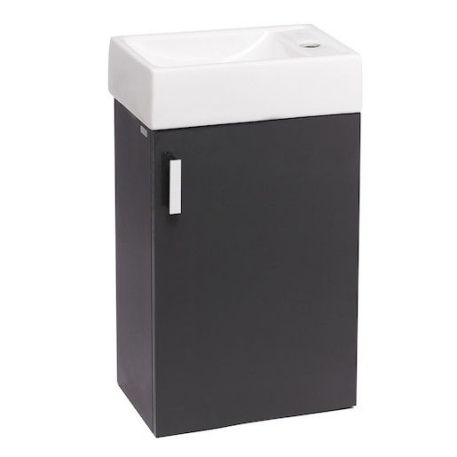 Koupelnová skříňka s umyvadlem Jika Litt 40x22,1x67,5 cm šedá H4535111753011 - Siko - koupelny - kuchyně