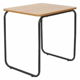  Příruční stolek, dub/černá, LAVERNE TYP 3