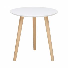 Odkládací stolek IMOLA 3 bílý/borovice