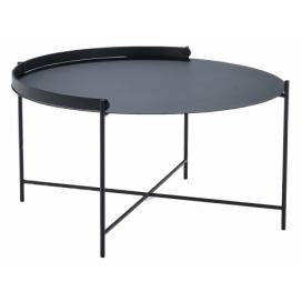 Černý kovový konferenční stolek HOUE Edge 76 cm