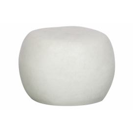 Bílý zahradní konferenční stolek z vláknitého jílu vtwonen Pebble, ø 50 cm