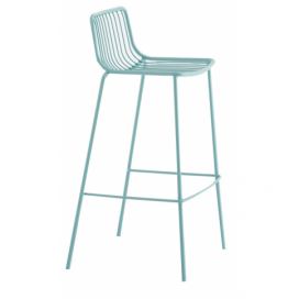 Pedrali Tyrkysová kovová barová židle Nolita 3657 65 cm