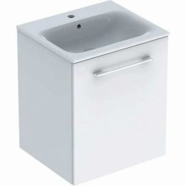 Koupelnová skříňka s umyvadlem Geberit Selnova 55x50,2x65,2 cm bílá lesk 501.248.00.1
