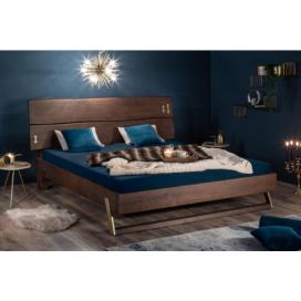 LuxD Designová postel Massive 180 x 200 cm akácie vinegar