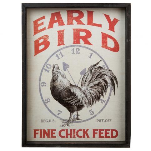Obraz Early Bird -  38*3*52 cm Clayre & Eef LaHome - vintage dekorace