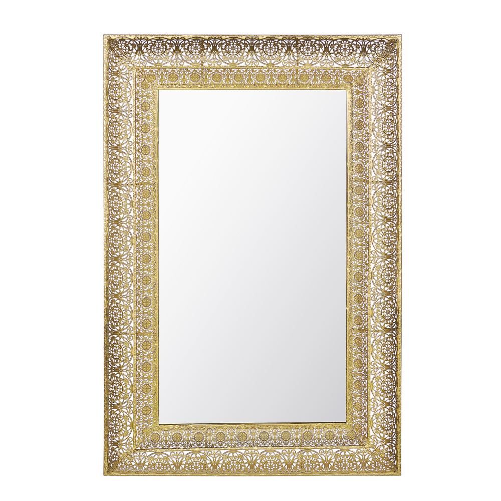 Nástěnné zrcadlo 69 x 90 cm zlato DEHRADUN - Beliani.cz