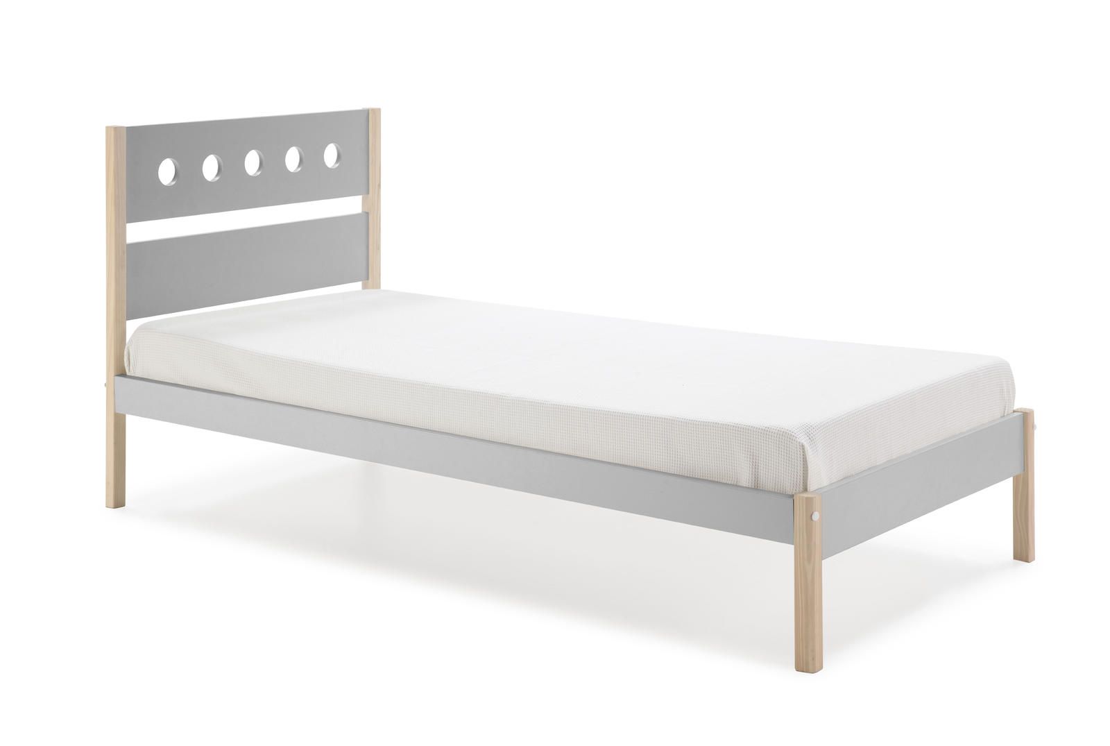 Aldo Dětská postel ve skandinávském designu Compte, grey light - Nábytek ALDO