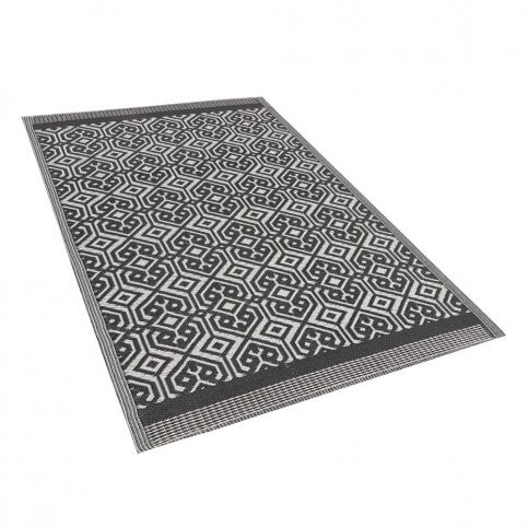 Venkovní koberec černý 120x180 cm BARMER Beliani.cz