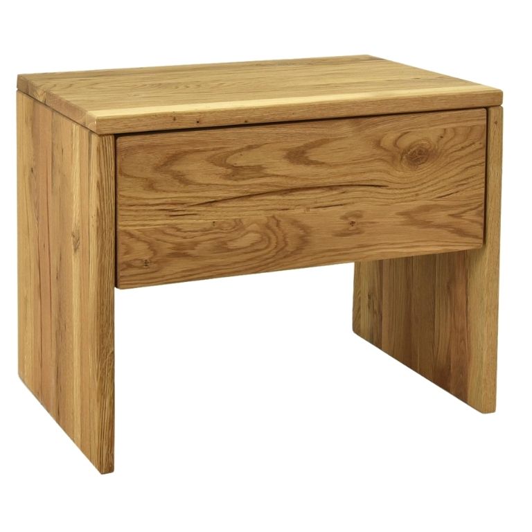 Woody Masivní dubový noční stolek Matteo 48,5 x 38 cm - Designovynabytek.cz