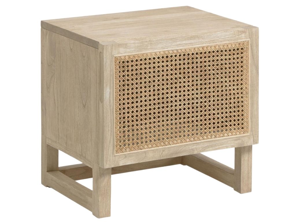 Dřevěný noční stolek Kave Home Rexit 50 x 41 cm - Designovynabytek.cz