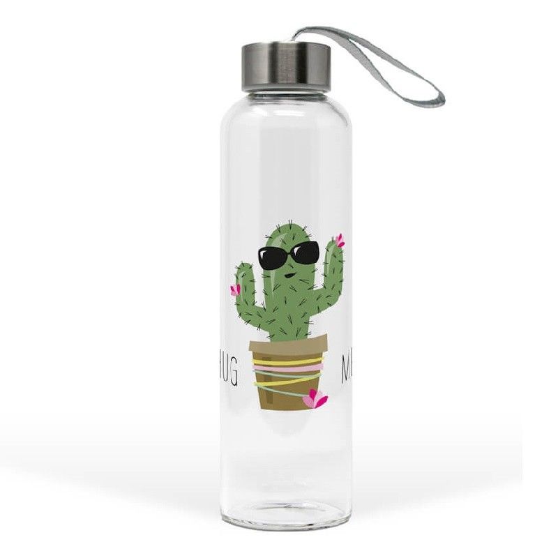 Skleněná láhev Hug me Cactus - 550ml PPD - LaHome - vintage dekorace